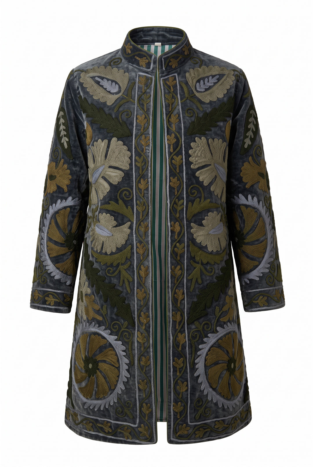 Hube Velvet Midi Coat