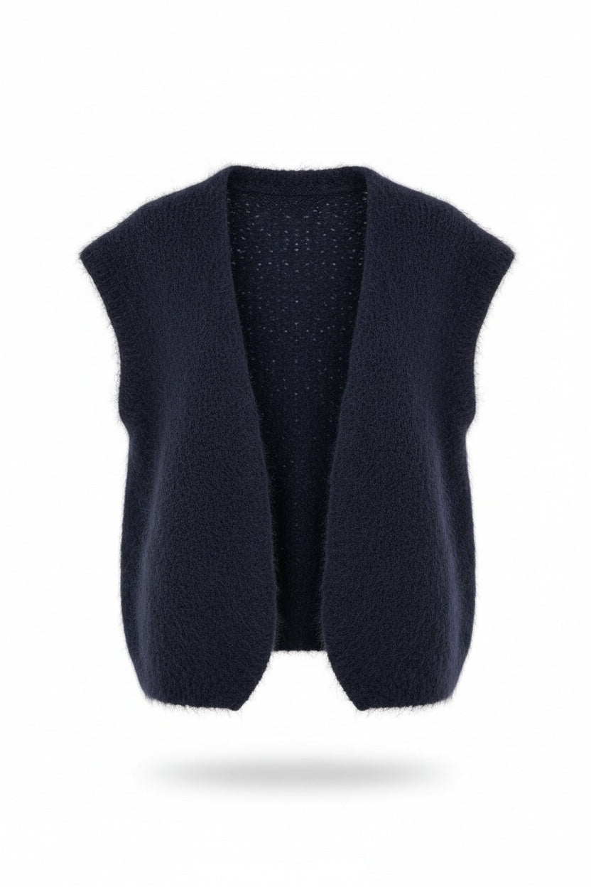Alma Knit Vest Marine