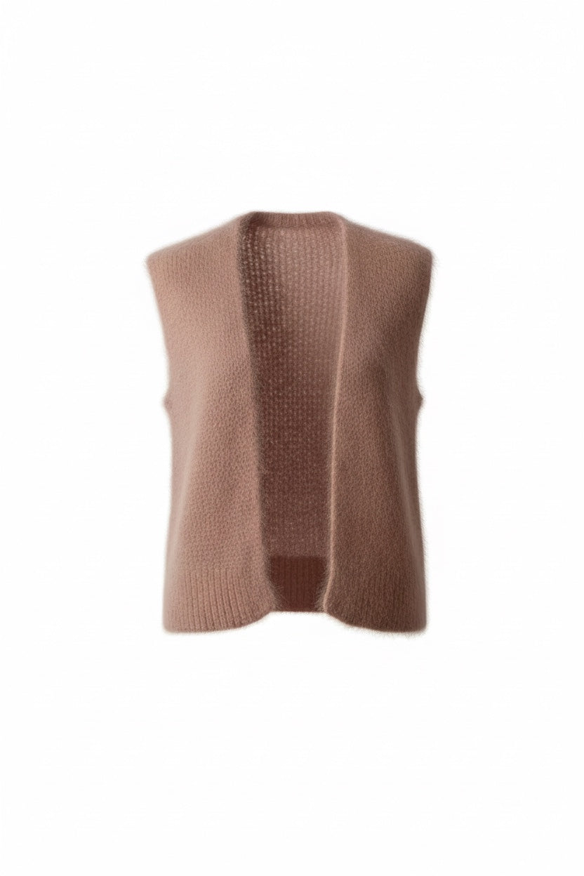 Alma Knit Vest Rose