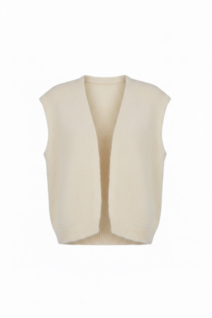 Alma Knit Vest Cream