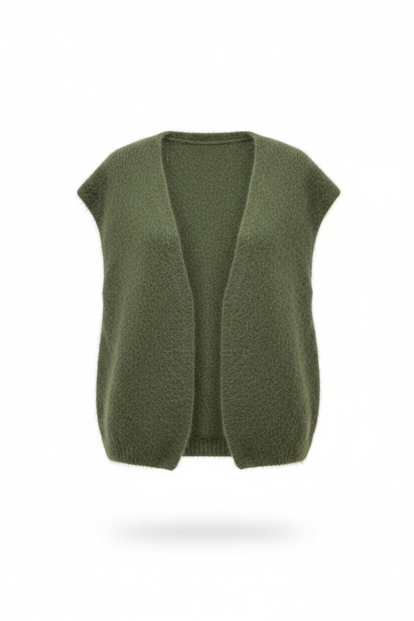 Alma Knit Vest Pistachio