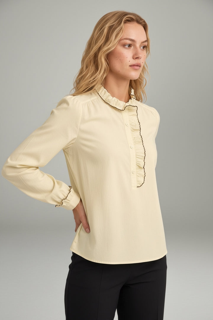 Louise Ruffle Blouse Butter