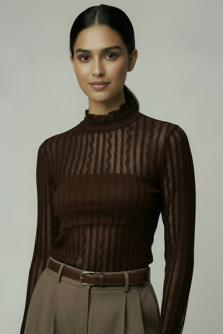 Lucy Top Brown