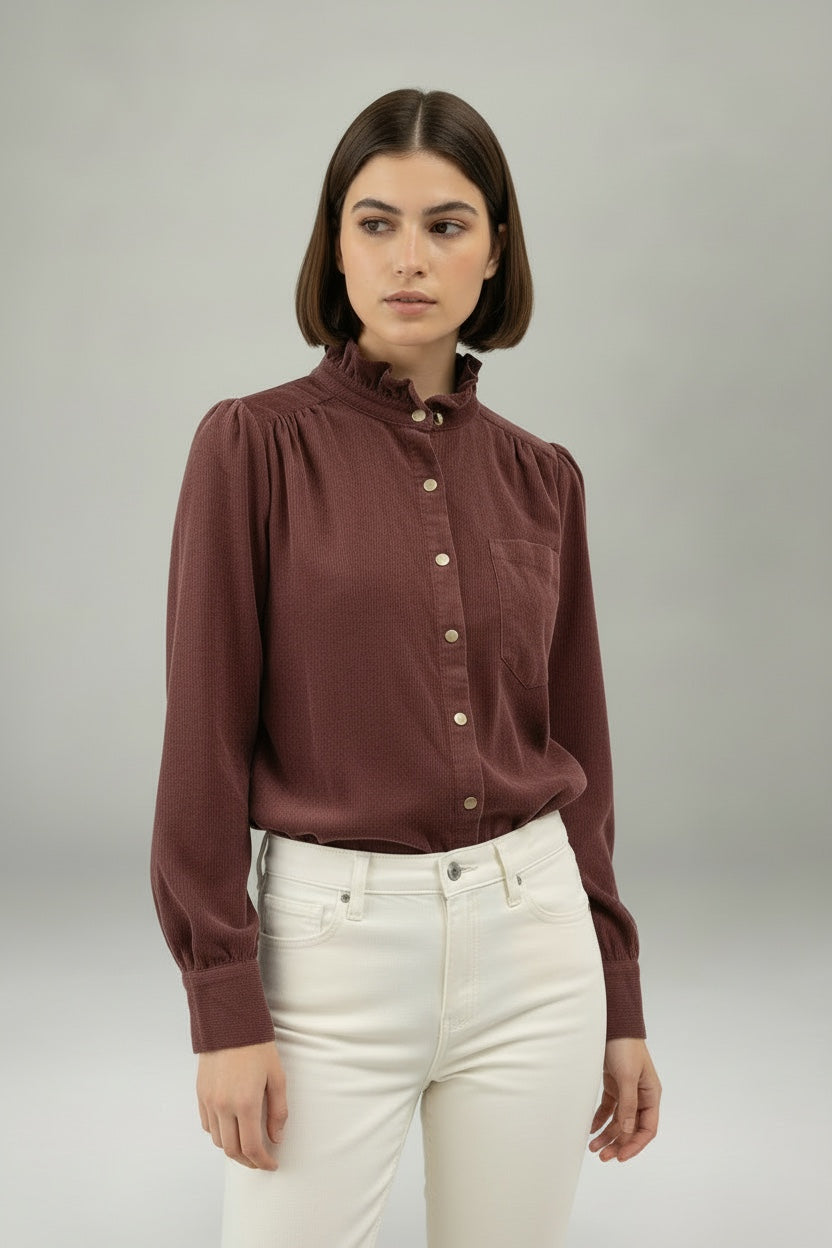 Margot Shirt Burgundy