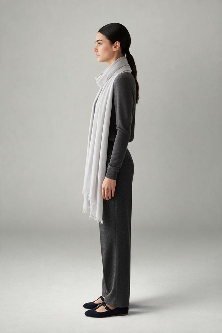 Flow Scarf Soft Grey