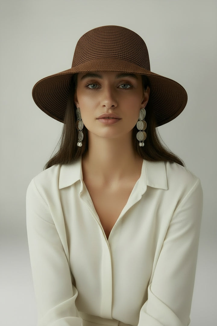 Dune Raffia Hat Brown
