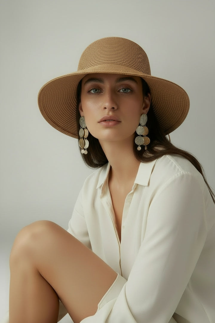 Dune Raffia Hat Beige