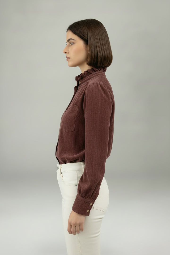 Margot Shirt Burgundy