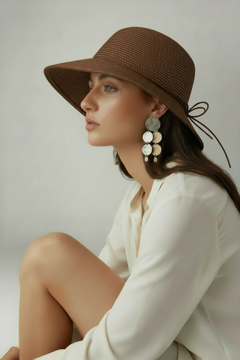 Dune Raffia Hat Brown