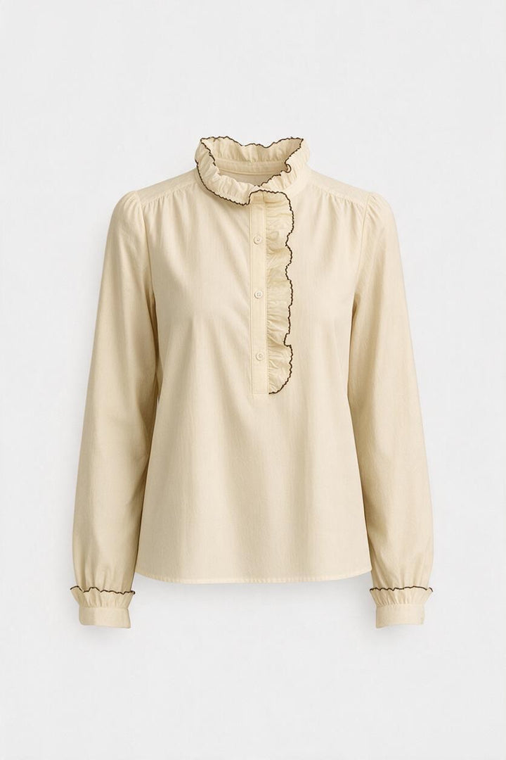 Louise Ruffle Blouse Butter