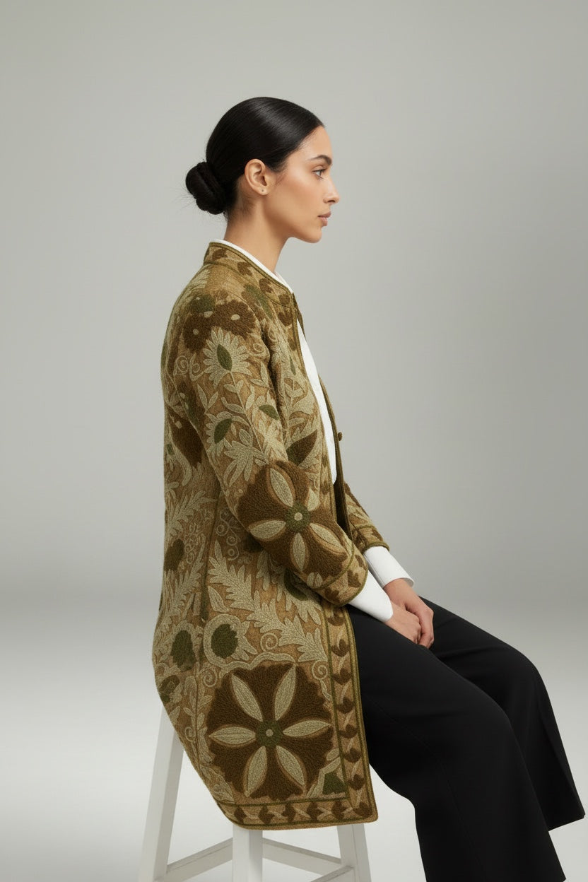 Hooby Velvet Midi Coat