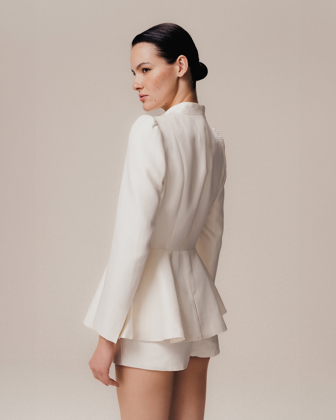 Long Sleeve Organa Blazer Off White