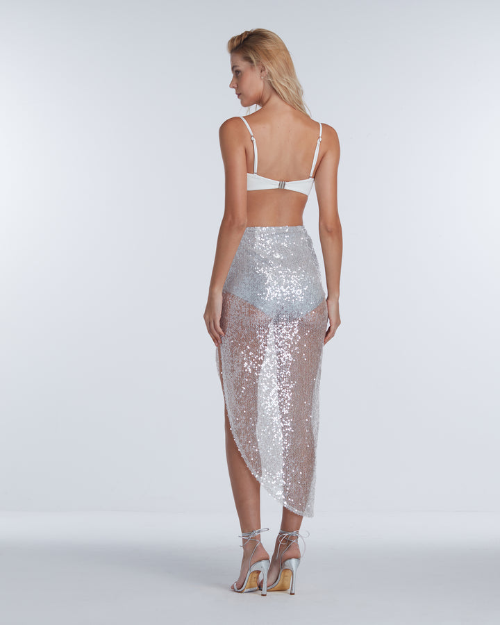 Sequin Pareo Skirt