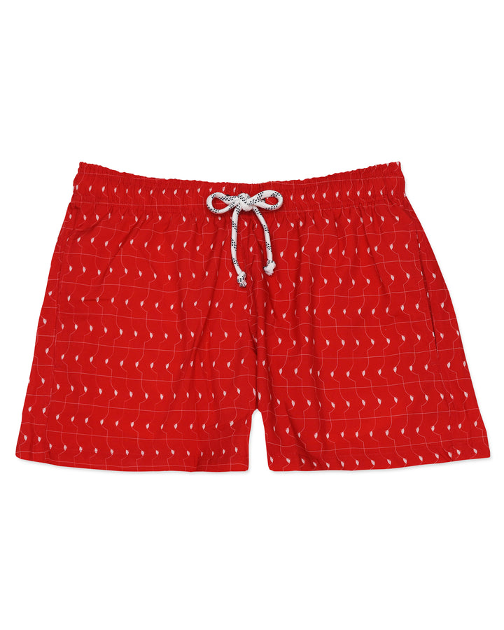 Boobies Trap Shorts - Red & White